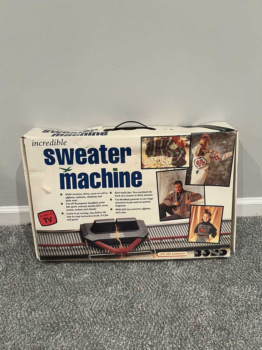 ultimate sweater machine instruction manual