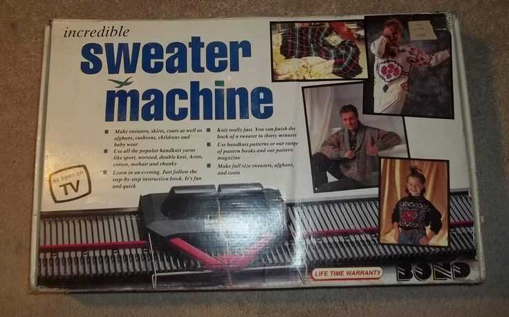 ultimate sweater machine instruction manual