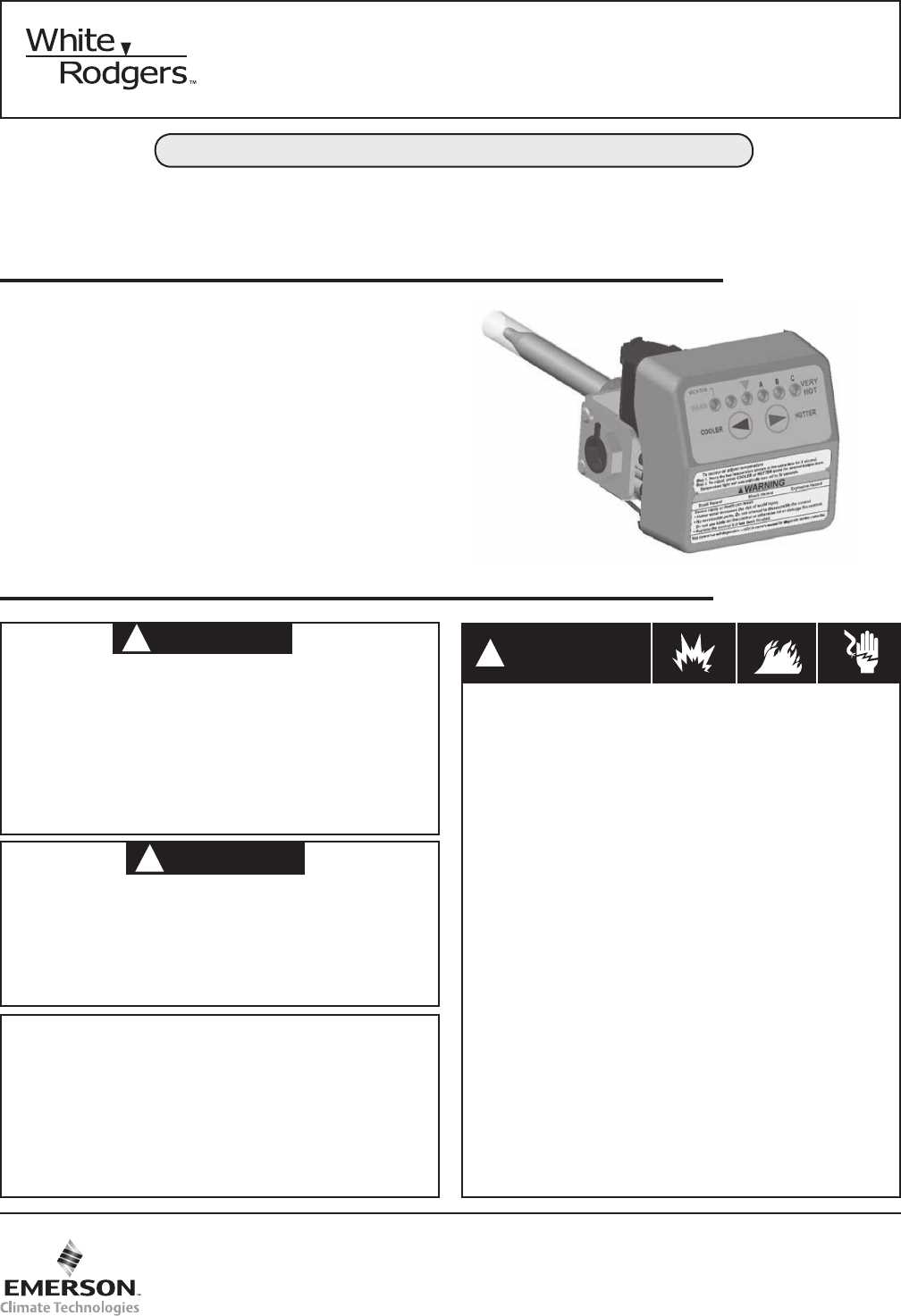 white rodgers thermostat instruction manual