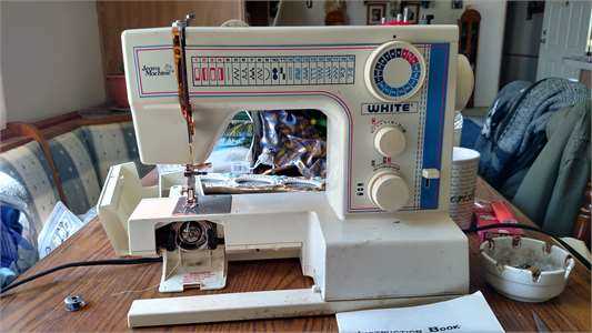 white sewing machine model 2037 instruction manual