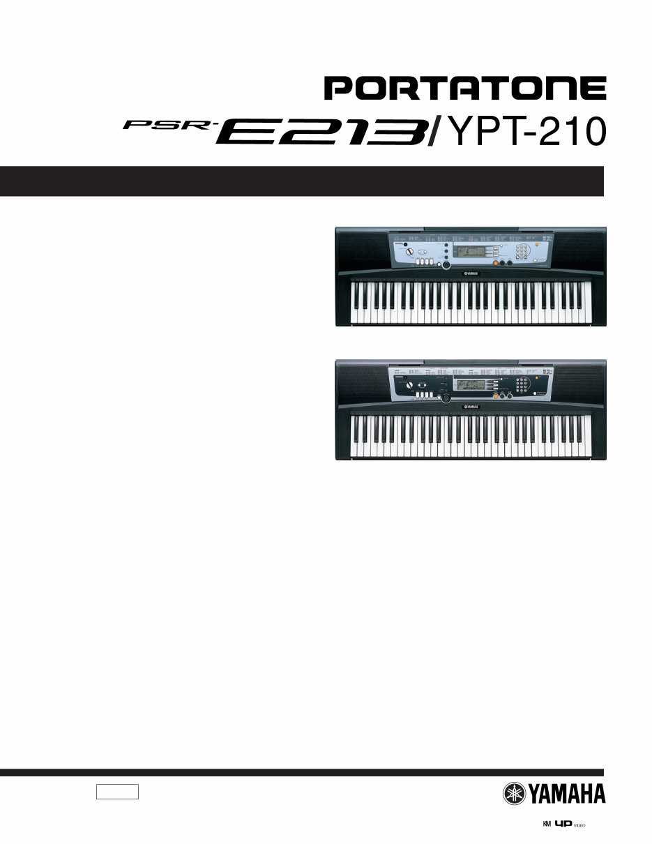 yamaha keyboard ypt 210 instruction manual