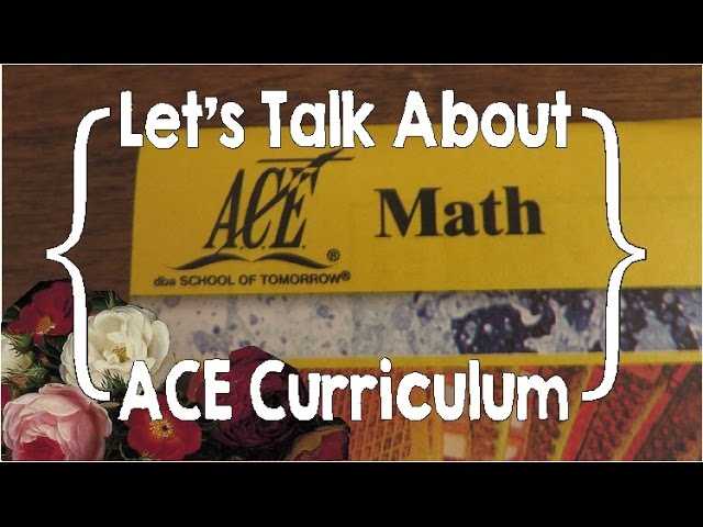 ace kindergarten daily instruction manual