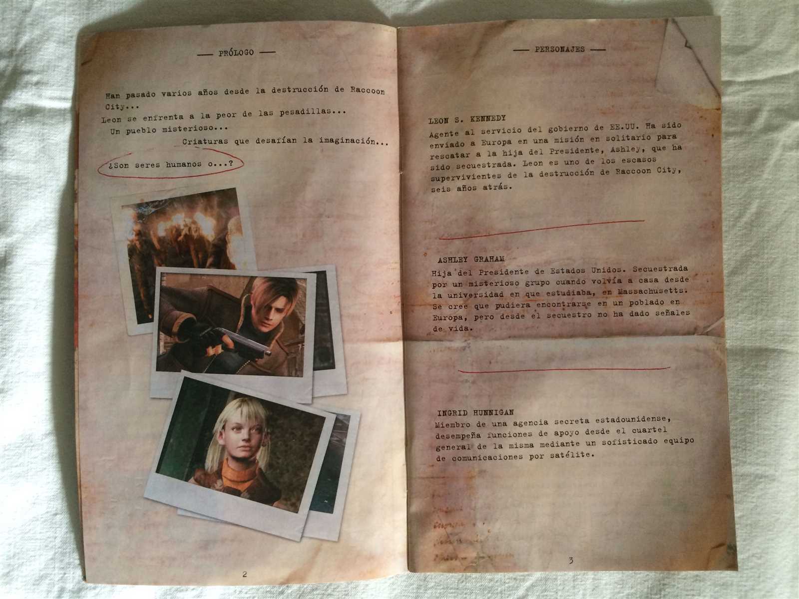 resident evil 4 instruction manual