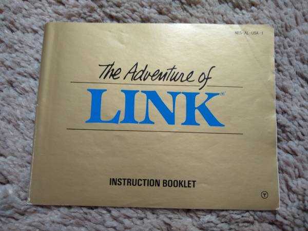 adventure of link instruction manual