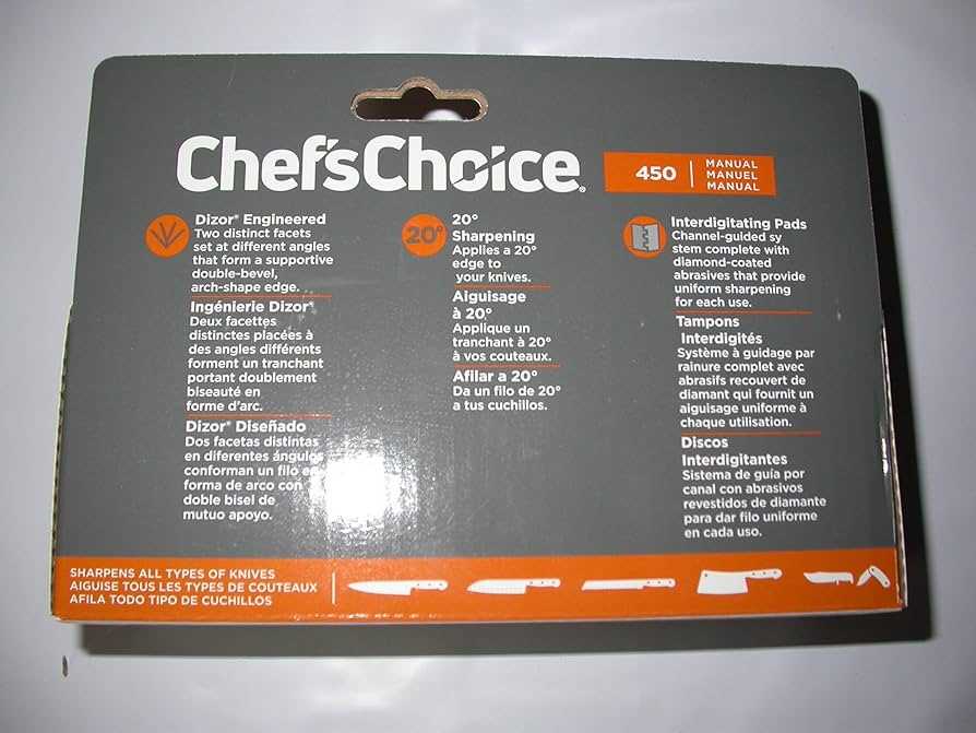 chefs choice manual diamond hone 450 instructions