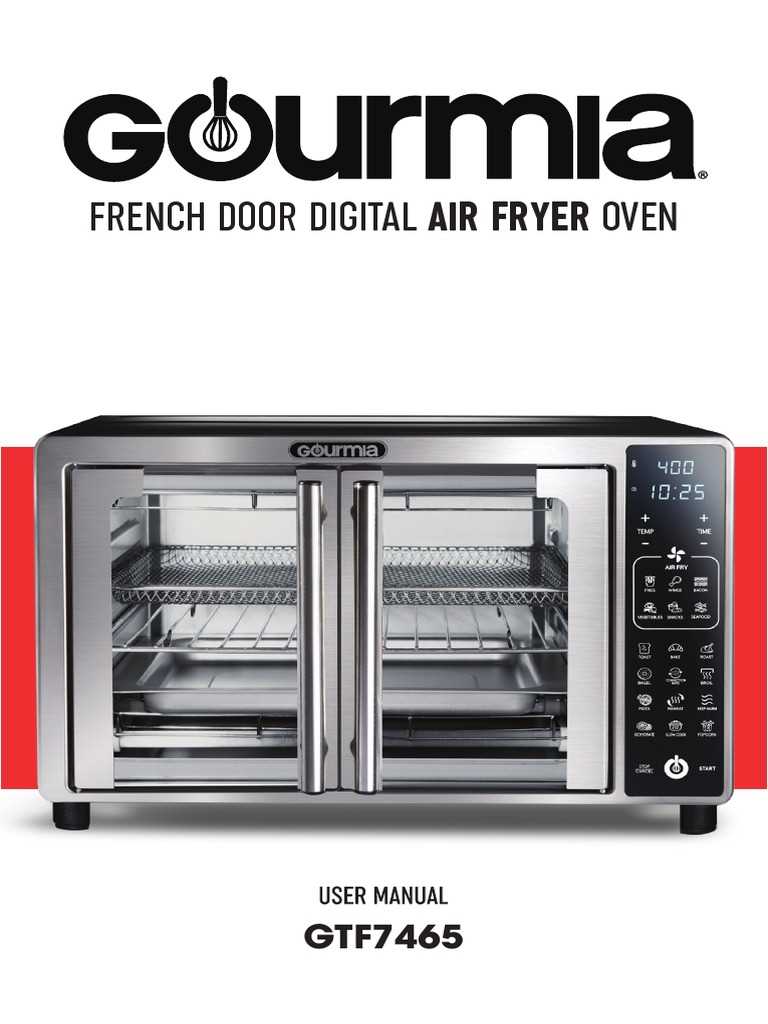 instruction manual for gourmia air fryer