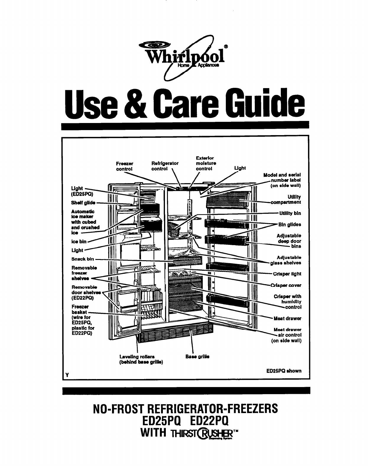 whirlpool fridge instruction manual