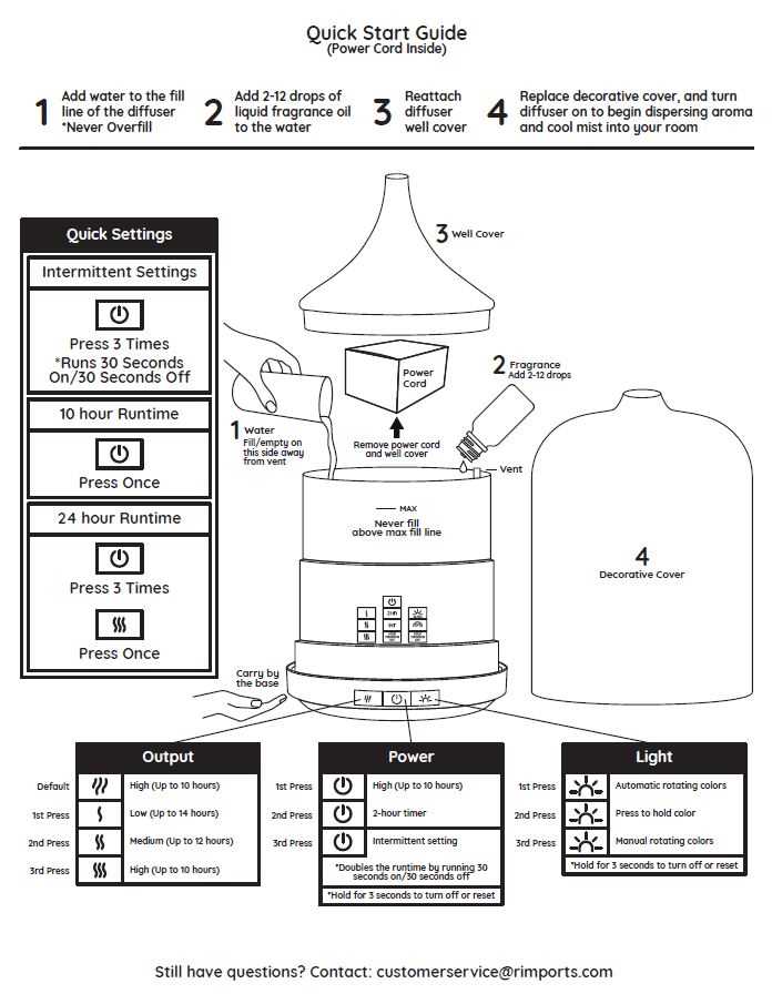 young living diffuser instruction manual