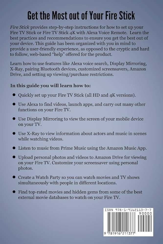 amazon fire stick instruction manual