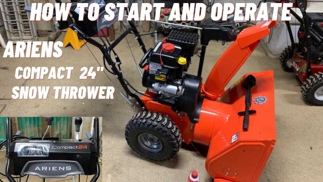 ariens snow blower instruction manual