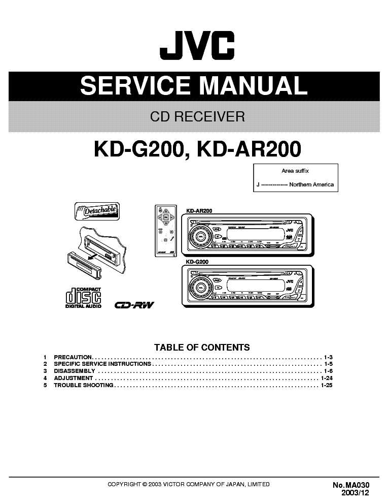 jvc kd g230 instruction manual