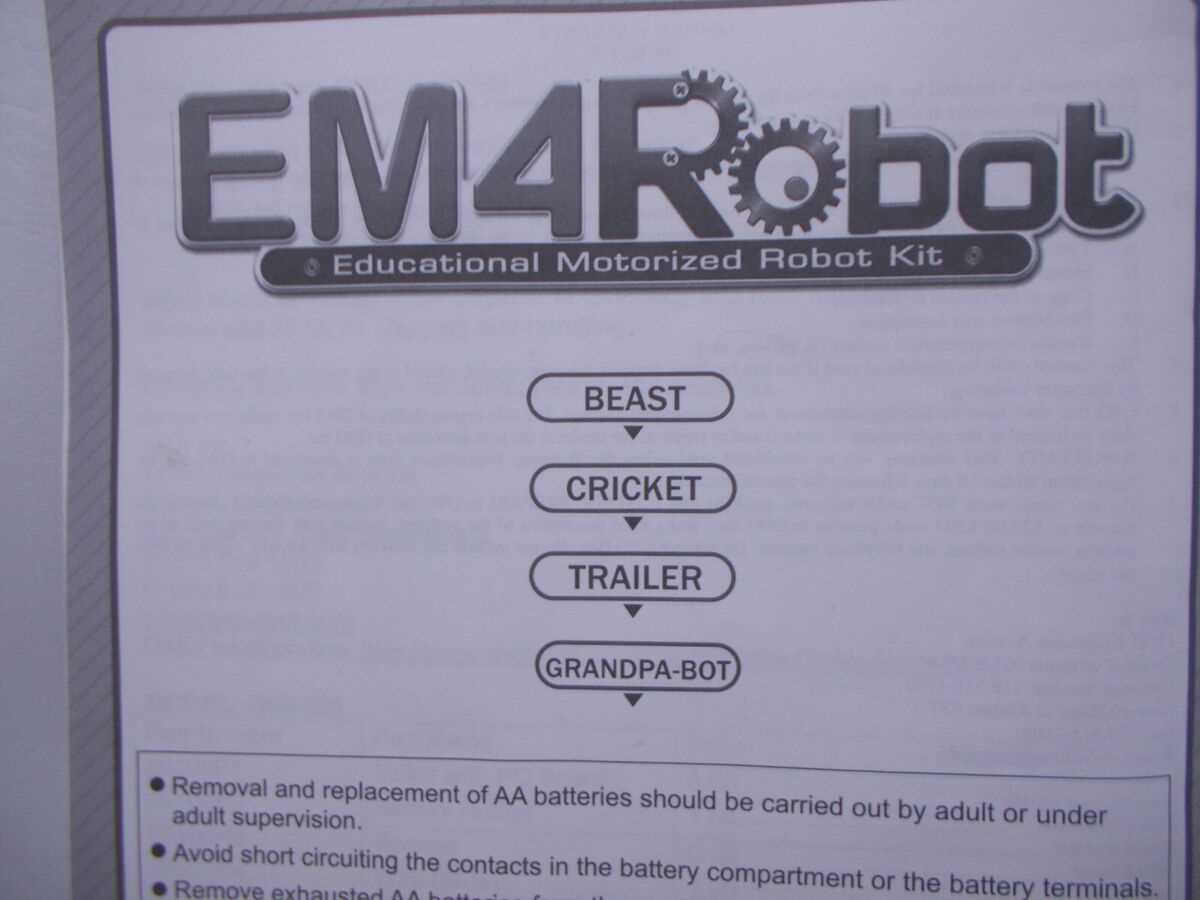 at robot instruction manual