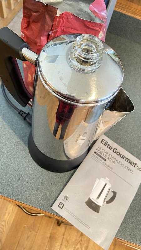 elite gourmet percolator instruction manual