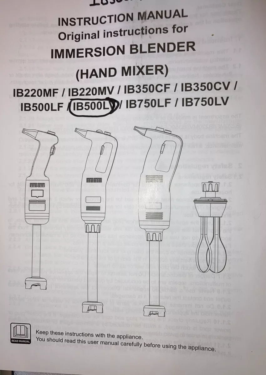 bamix immersion blender instruction manual