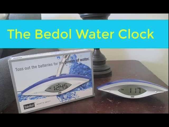 bedol water clock instruction manual