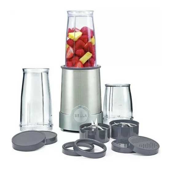 bella cucina rocket blender instruction manual