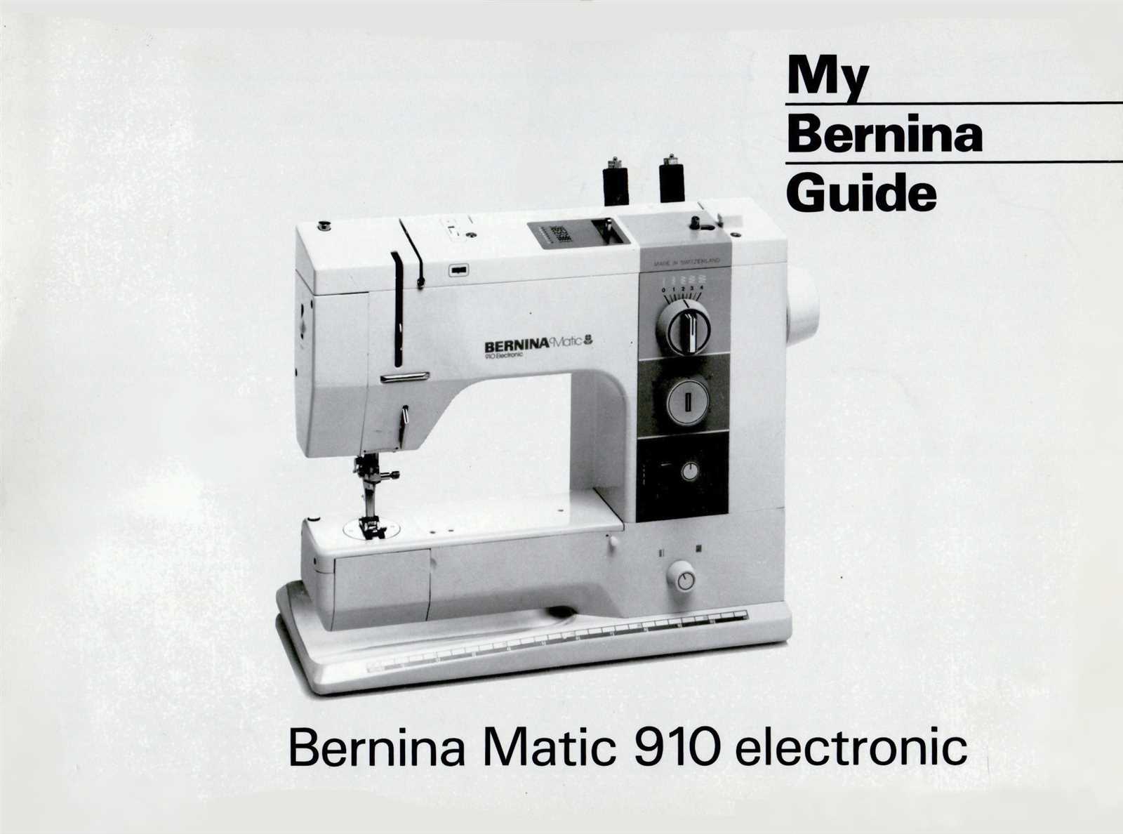 bernina 1530 instruction manual