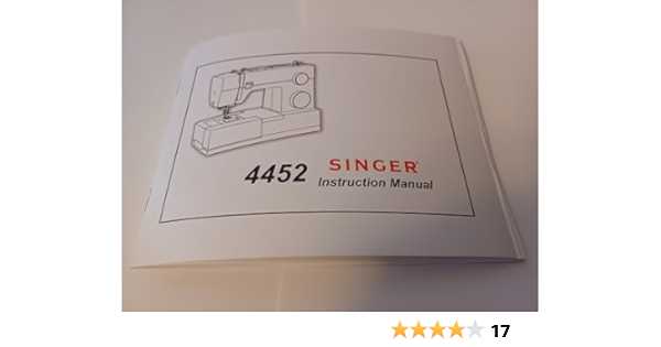 instruction manual for singer 4452