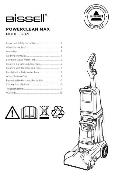 bissell revolution instruction manual