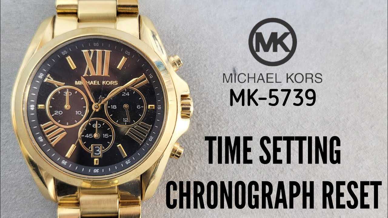 michael kors watch instruction manual