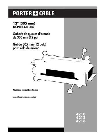 porter cable dovetail jig instruction manual