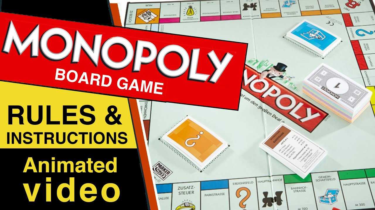 monopoly game instruction manual