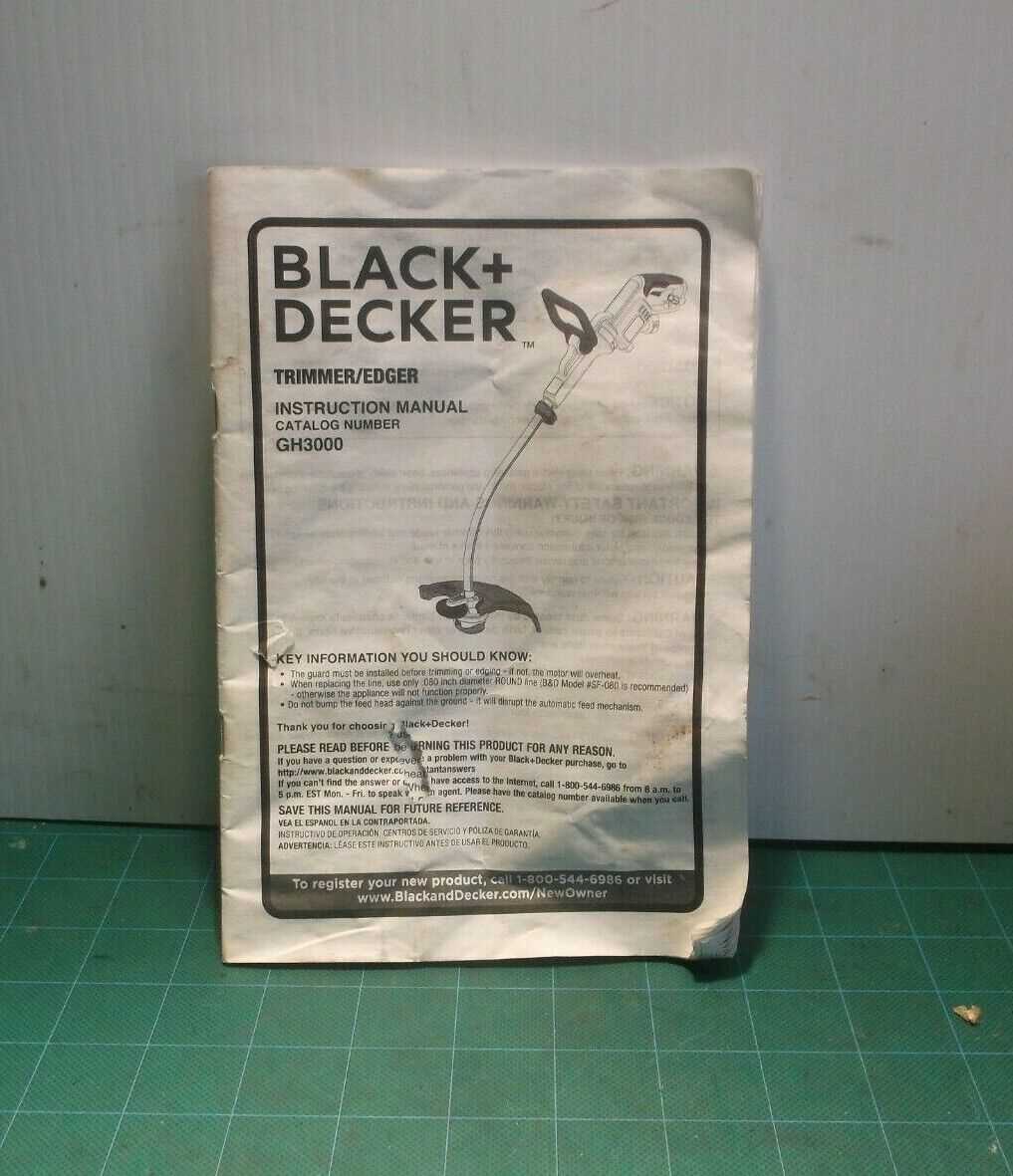 black & decker instruction manuals