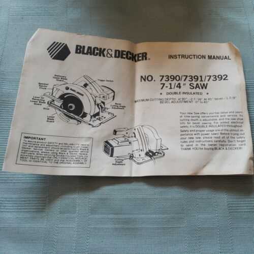 black and decker instruction manuals