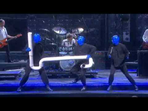 blue man group rock concert instruction manual