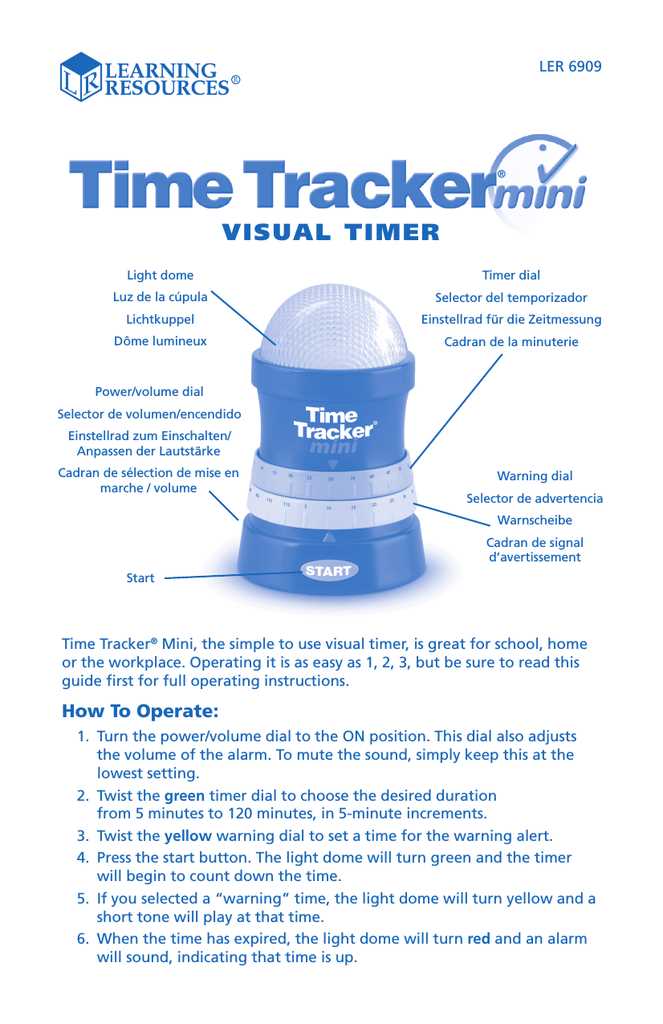 time tracker mini instruction manual