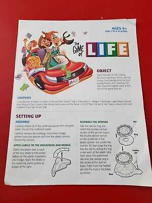 board instruction manual new game of life rules