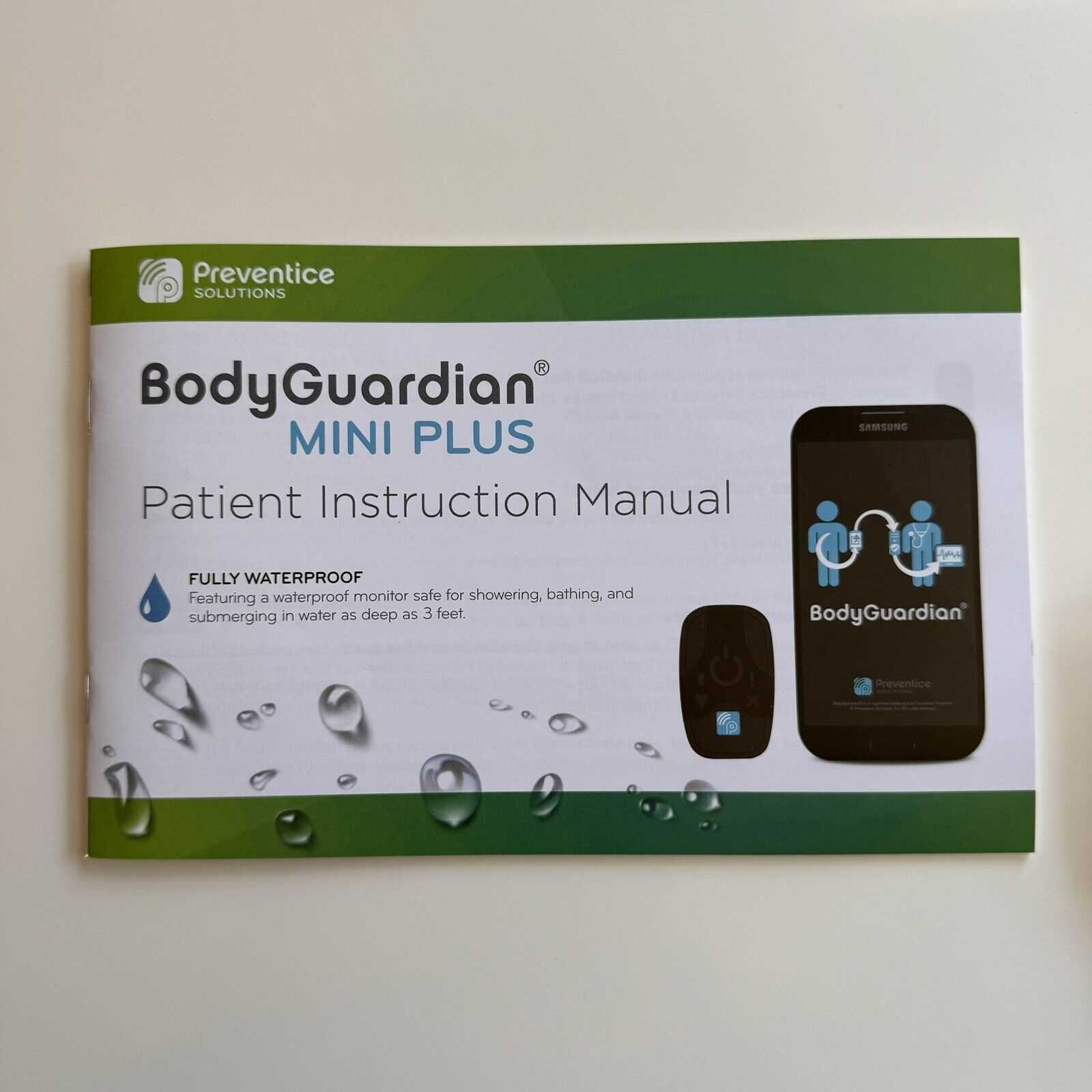 bodyguardian mini plus patient instruction manual