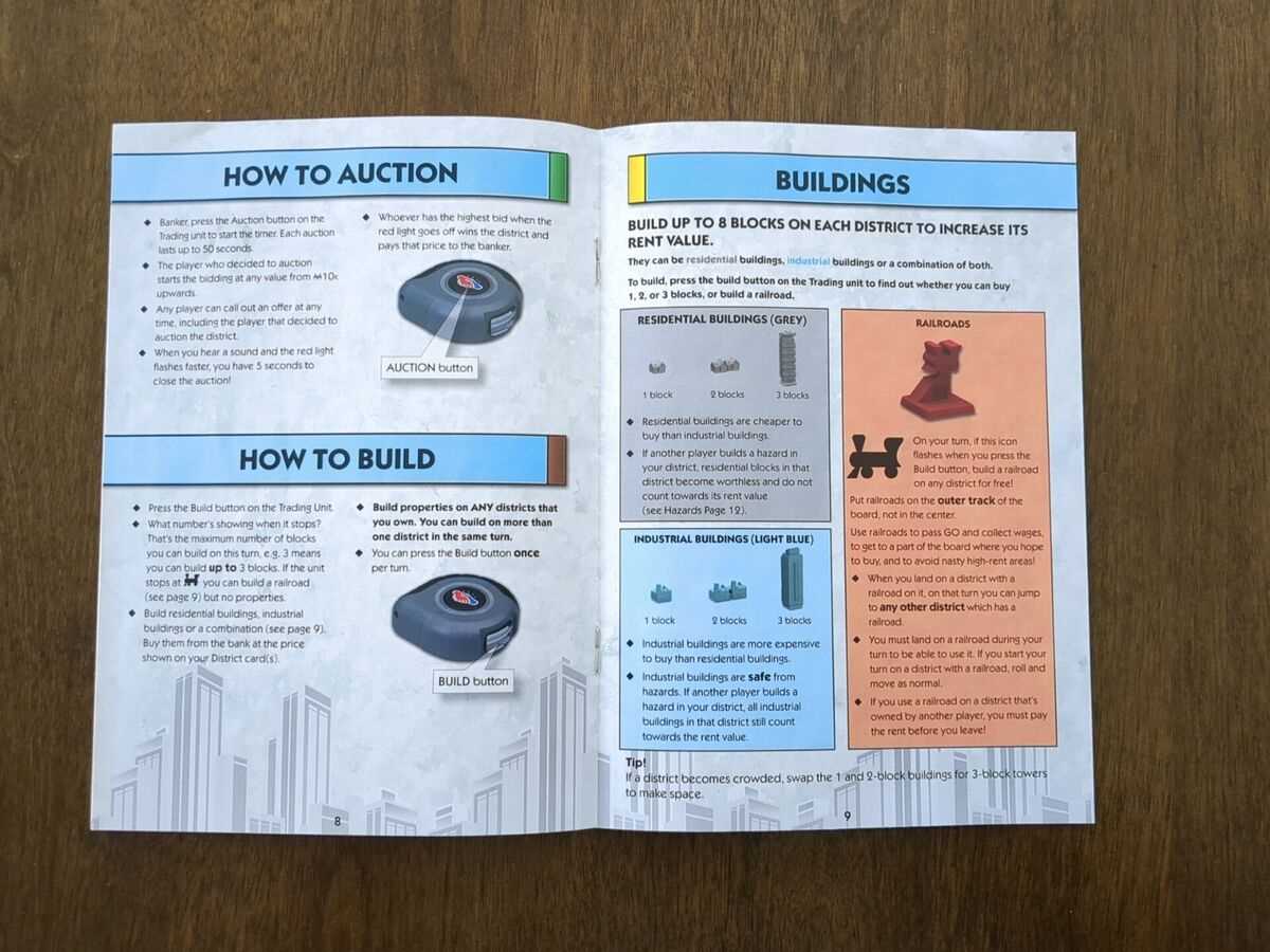 monopoly city instructions manual