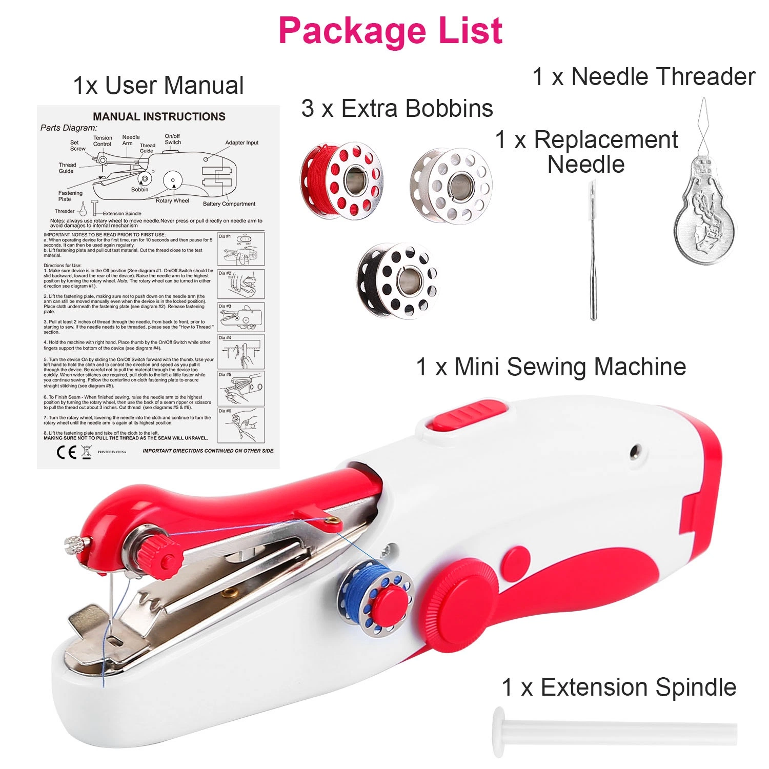 handy stitch handheld sewing machine instruction manual