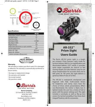 burris ar 332 instruction manual