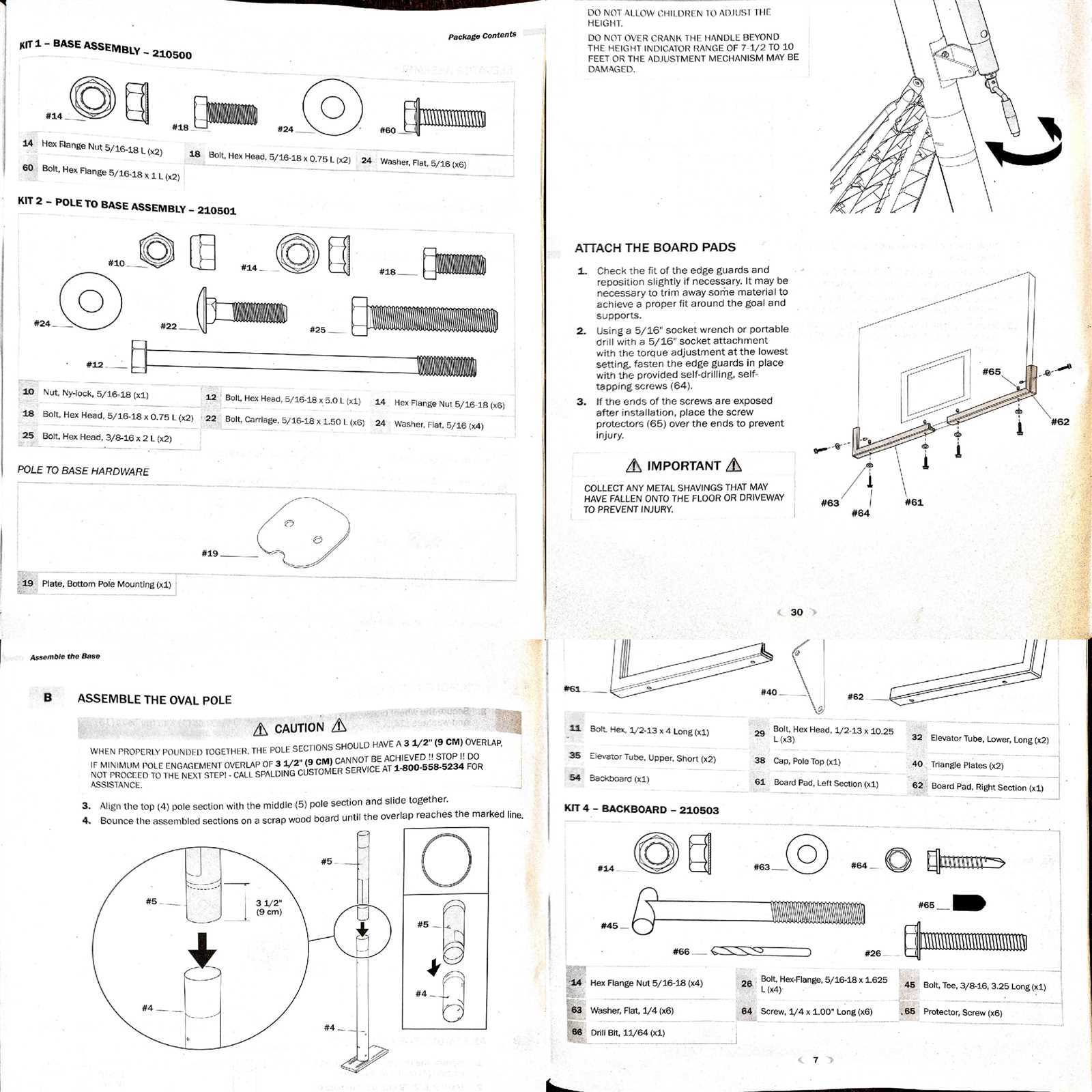 instruction manual for lifetime basketball hoop