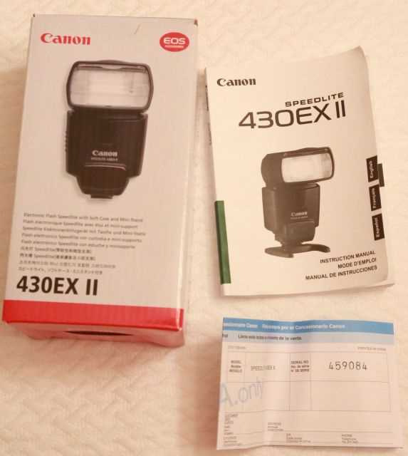 canon 430ex ii instruction manual