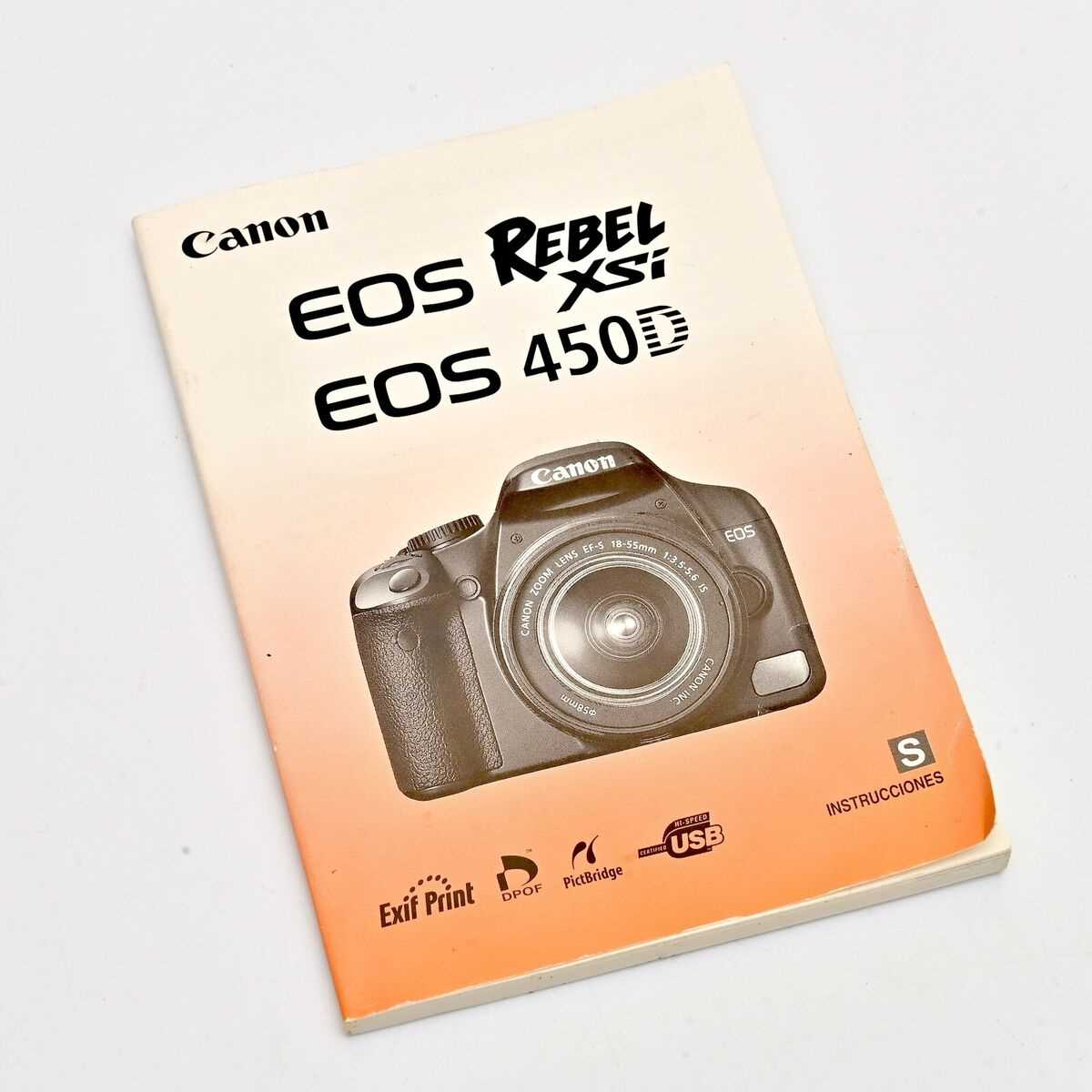 canon 450d instruction manual