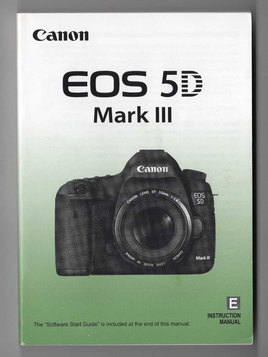 canon 5d mark ii instruction manual