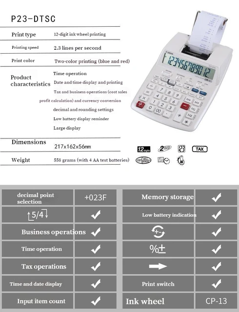 canon calculator p23 dh v instruction manual