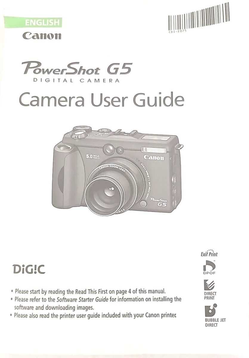 canon powershot a480 instruction manual