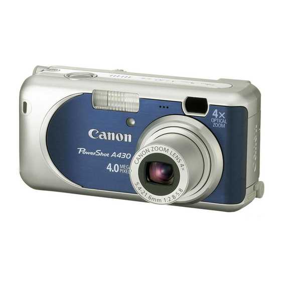 canon powershot a700 instruction manual