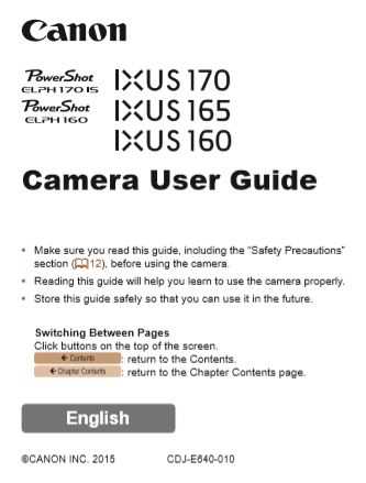 canon powershot elph 110 hs instruction manual