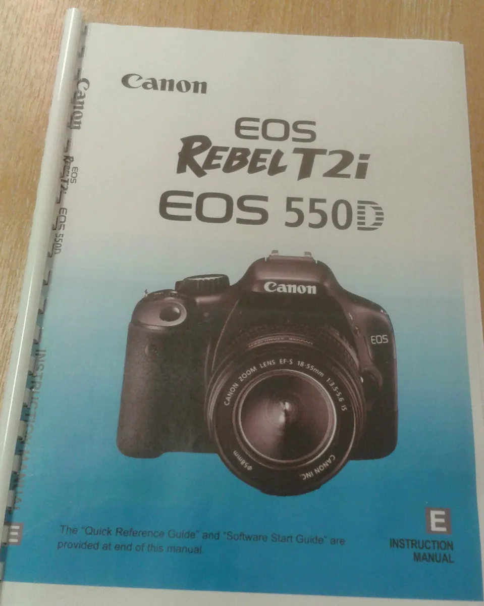 canon t2i instruction manual