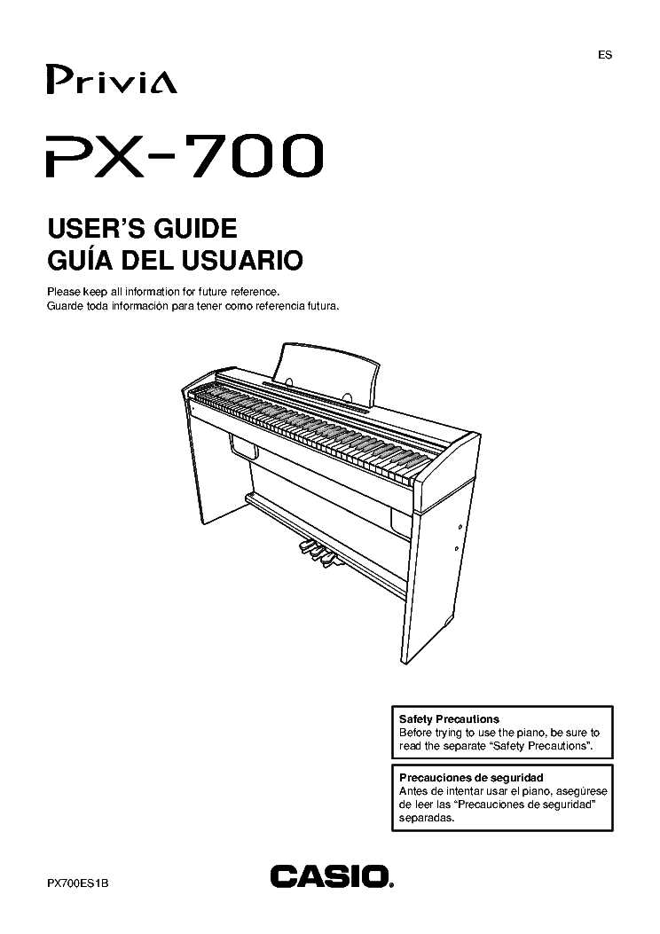 casio privia instruction manual