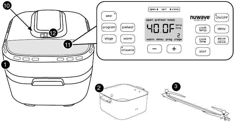 nuwave brio air fryer instruction manual