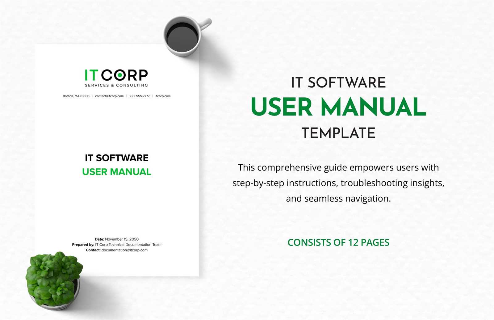 software instruction manual template