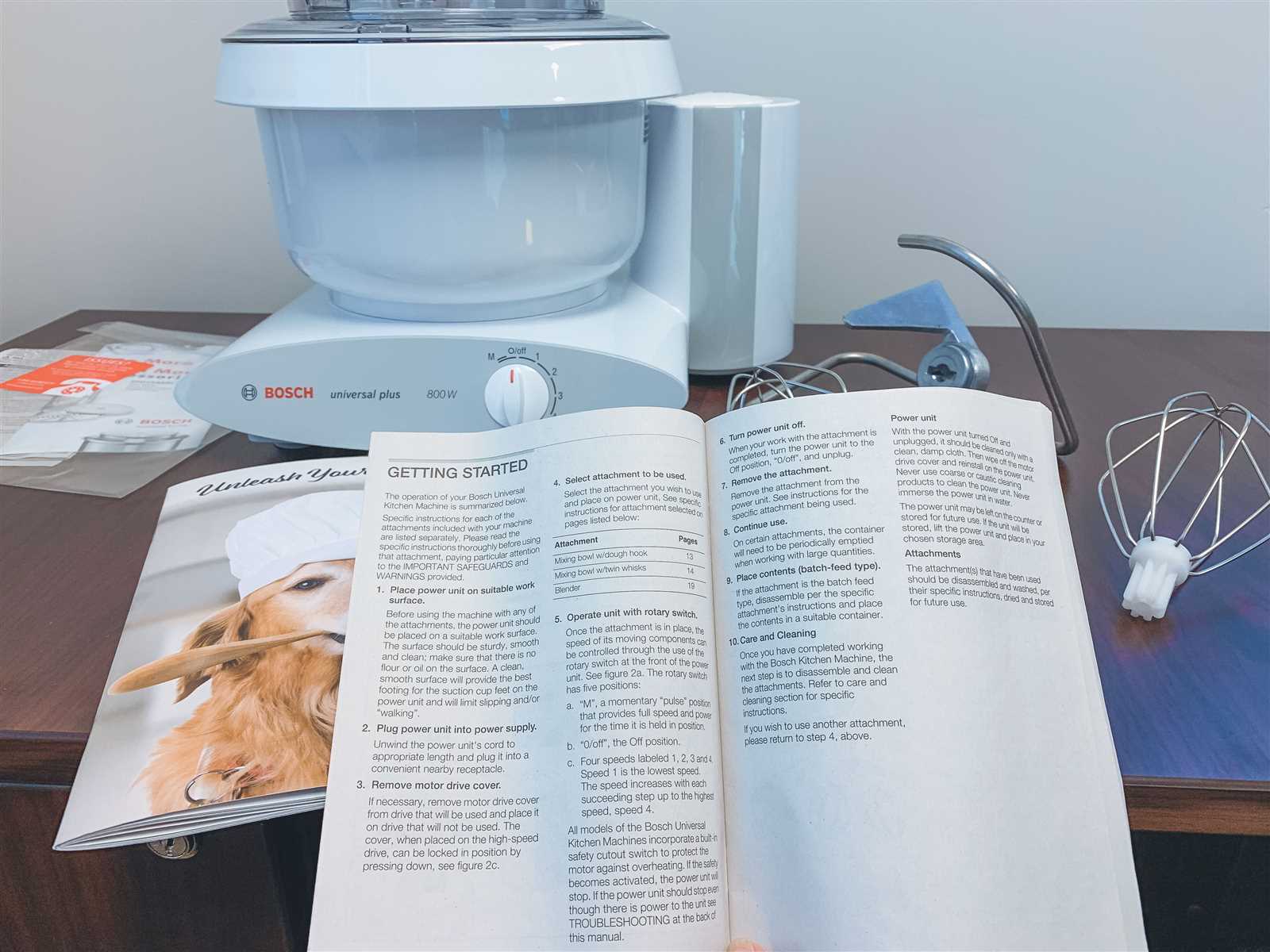 bosch mixer instruction manual