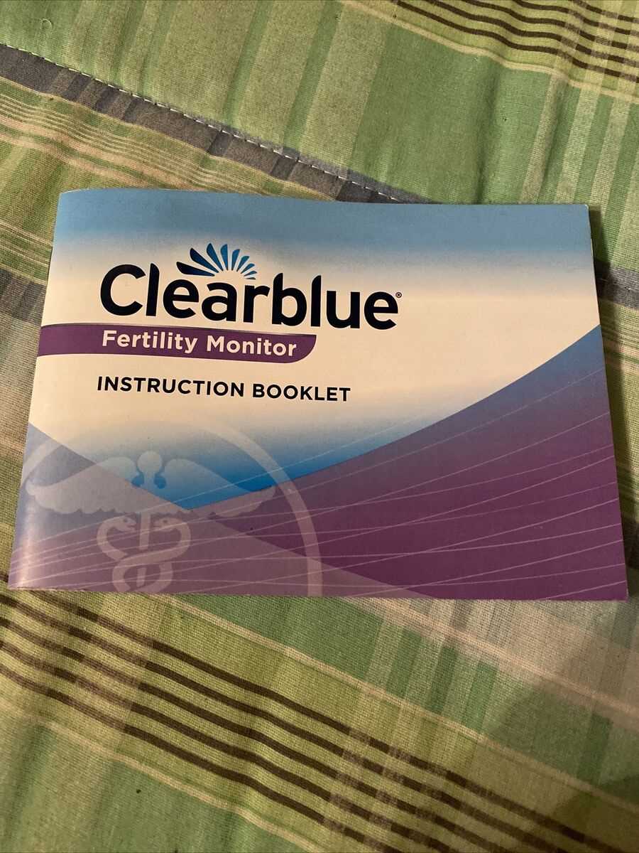 clear blue instruction manual