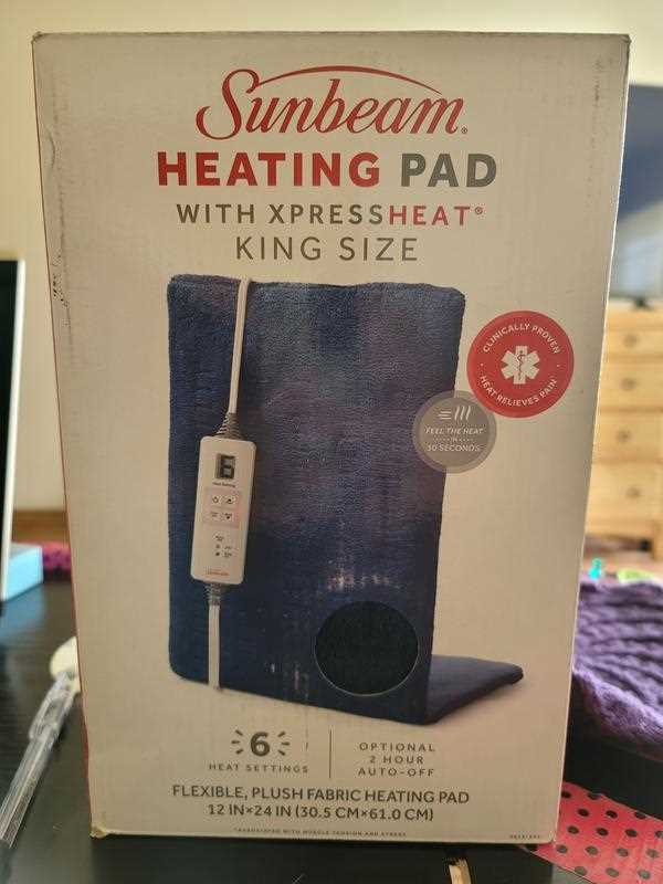 equate king size heating pad instruction manual